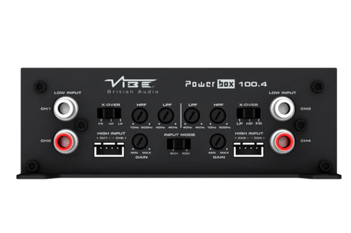 Vibe Audio -POWERBOX100.4M-V0 4 X 100W CLASS D 4 CHANNEL AMPLIFIER