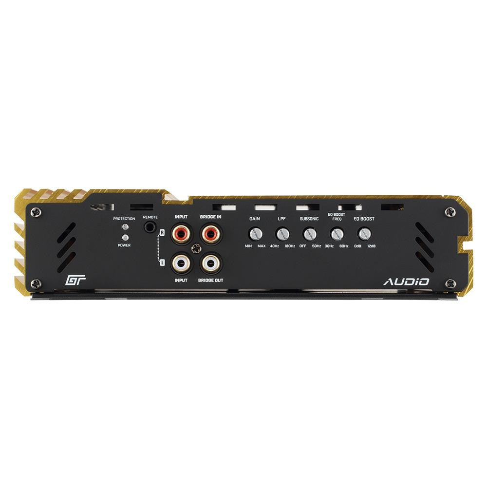 Bassface GT Audio GT-500/x1D Class D Monoblock Subwoofer Amplifier 500w RMS + Volt 4 Power Kit