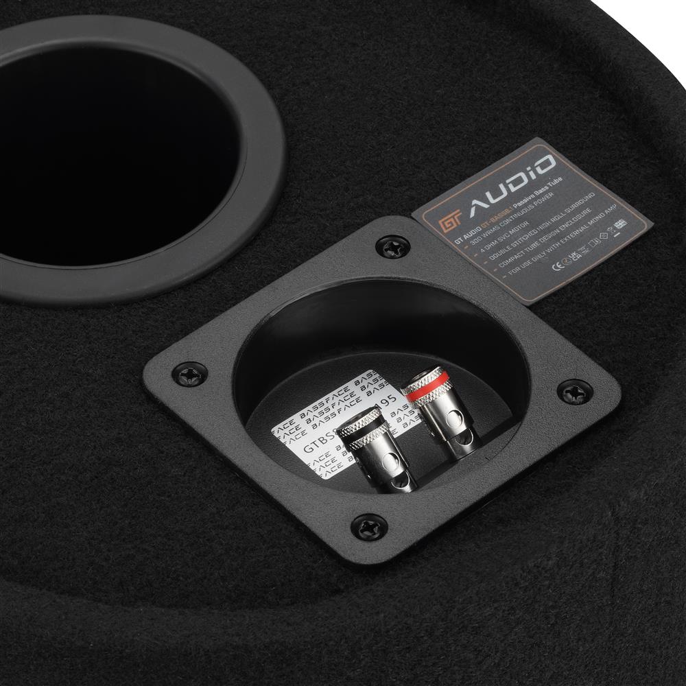 Bassface & GT Audio 8'' Basstube Sub/Amp Amplifier Power Kit Package