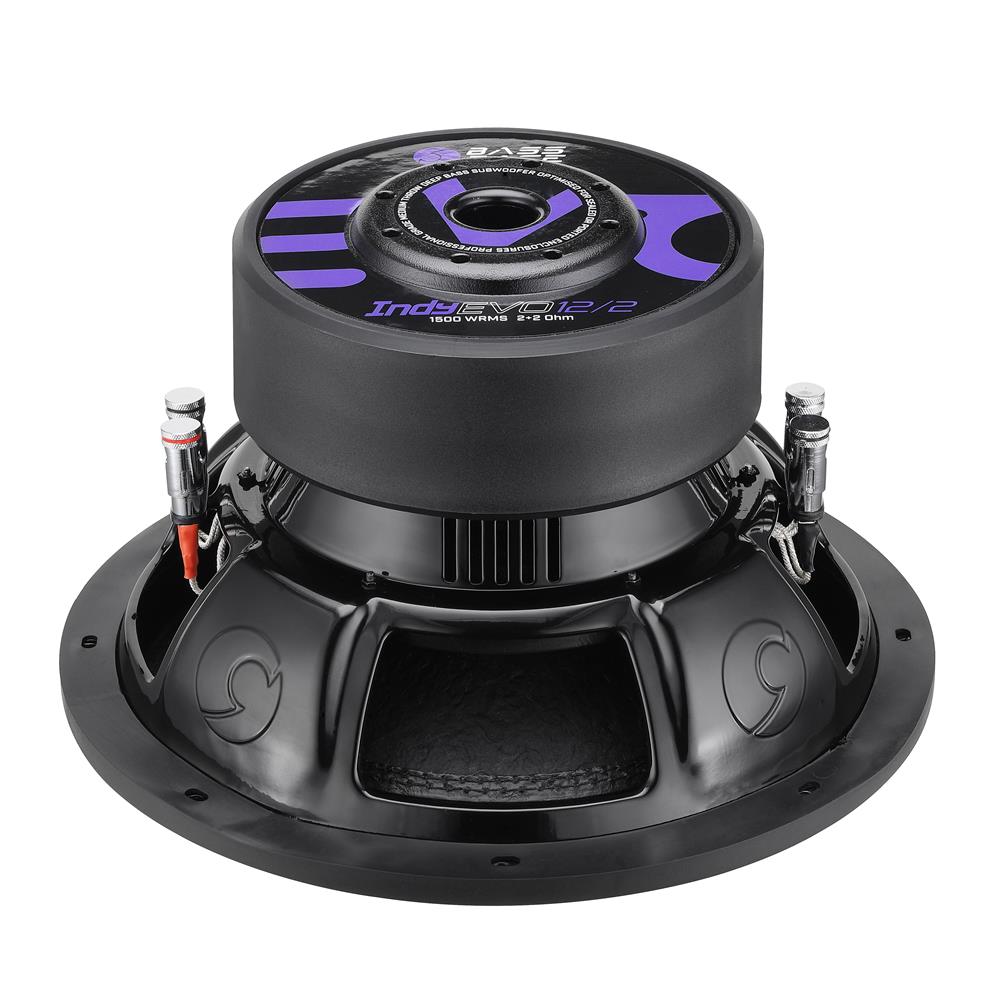 Bassface Indy EVO12/2 12" 30cm 2x2Ohm DVC Deep Bass Plus Subwoofer 1500w RMS (Sealed/Ported Enclosures)