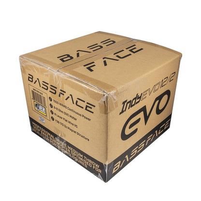 Bassface Indy EVO12/2 12" 30cm 2x2Ohm DVC Deep Bass Plus Subwoofer 1500w RMS (Sealed/Ported Enclosures)