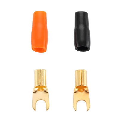 Bassface VOLT/8 8AWG (8.3mm) 80A Mini-ANL Fused Prewired & Crimped 5m Super Flexible Amplifier Wiring Kit (30%OFC/469 Strand)