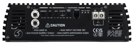 Bassface Team 15000/x1D Class D Mono Amplifier 15000w RMS